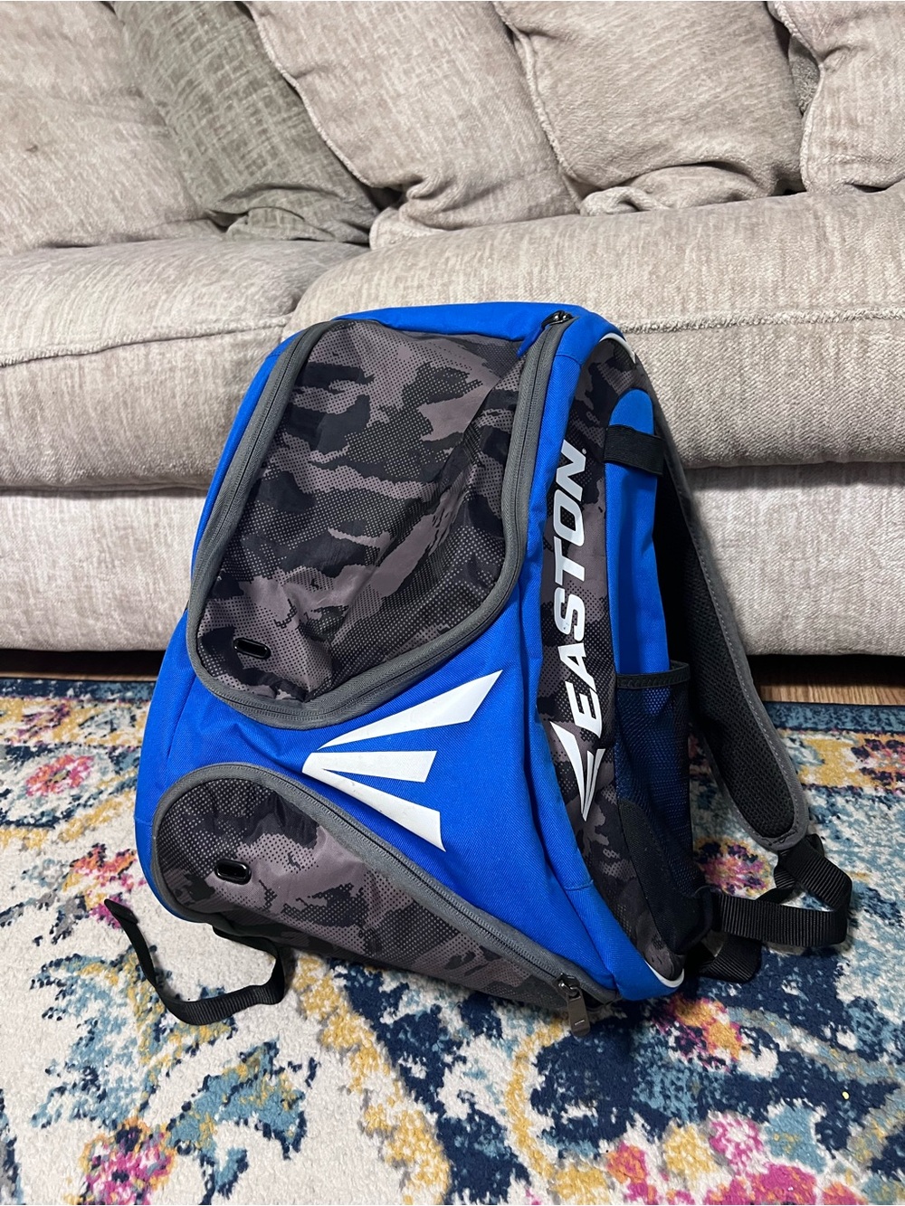 Easton Men’s Blue and Gray Camo Backpack